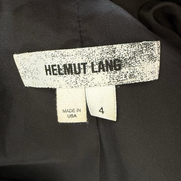 Helmut Lang Puckered Satin Smoking Tuxedo Jacket Womens 4 Classic Preppy Luxury - Picture 7 of 9